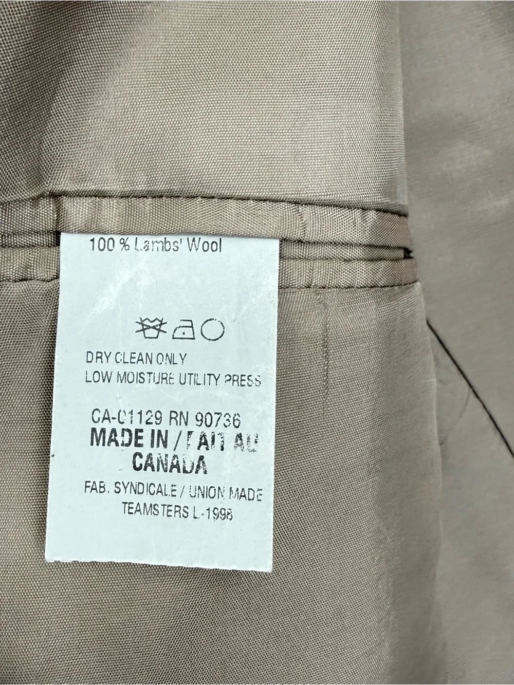 Lauren Ralph Lauren Sport Coat Men's 44 R Lambs Wool Jacket Blazer 3 Button